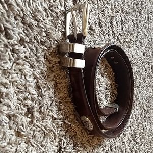 Top Grain Oil Tan Leather Golf Belt AML 3000 Brown